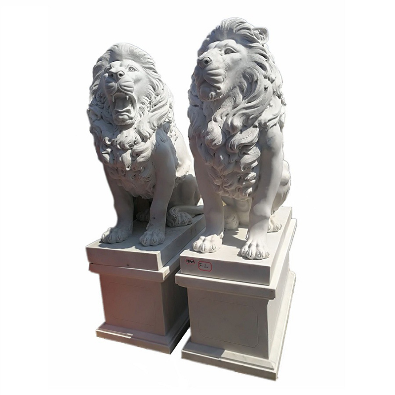 중국 흰색 대리석 사자 동상 공급 업체 도매