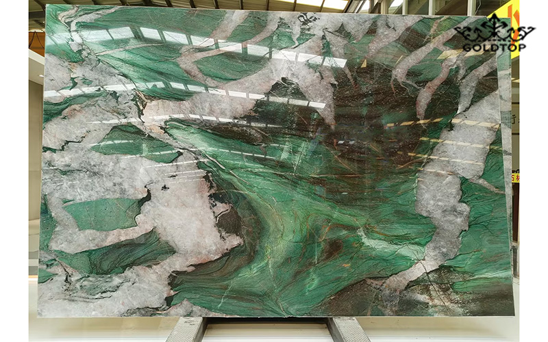 Emerald Crystal Quartzite slabs