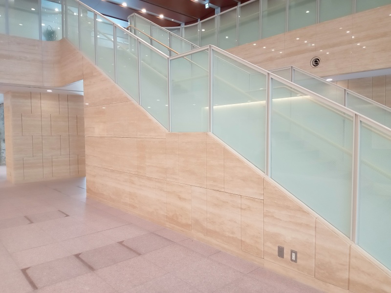 Application of Turkish Roman Travertine Tiles in Libraries