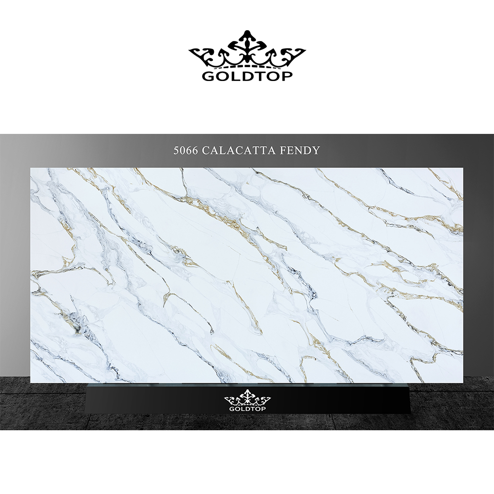 5066 Calacatta Fendy Quartz Slabs