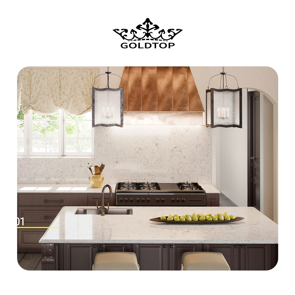 4016 Creek Marble Quartz Slab