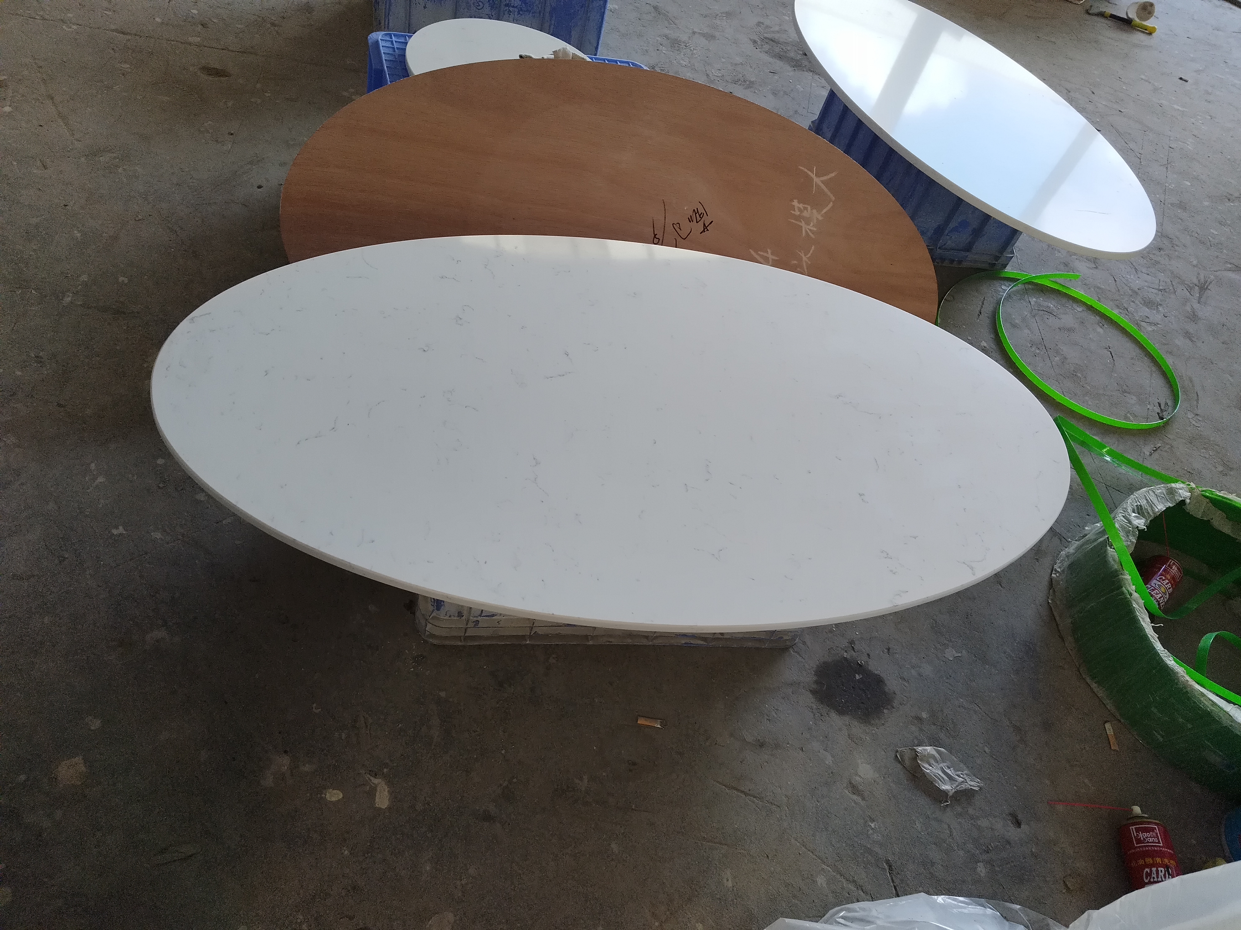 4032 Coarse Carrara Marble Quartz Slab