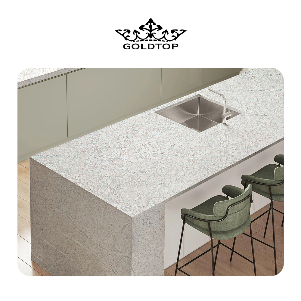 4018 Carara Vagli Marble Quartz Slab