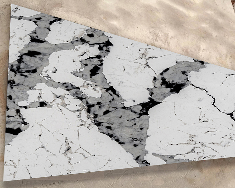 5076 Calacatta Pandora White Quartz Countertops Factory
