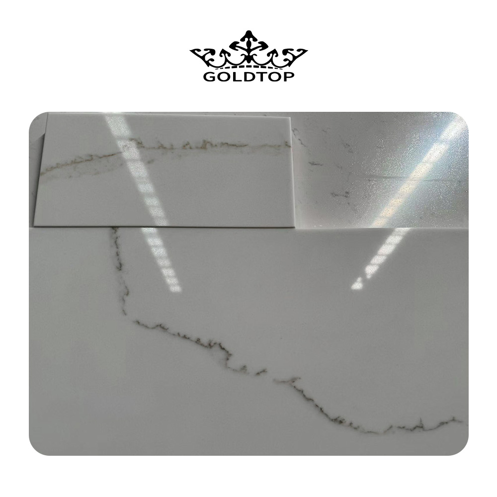 Polished 5061 Wave Extra Quartz Slab