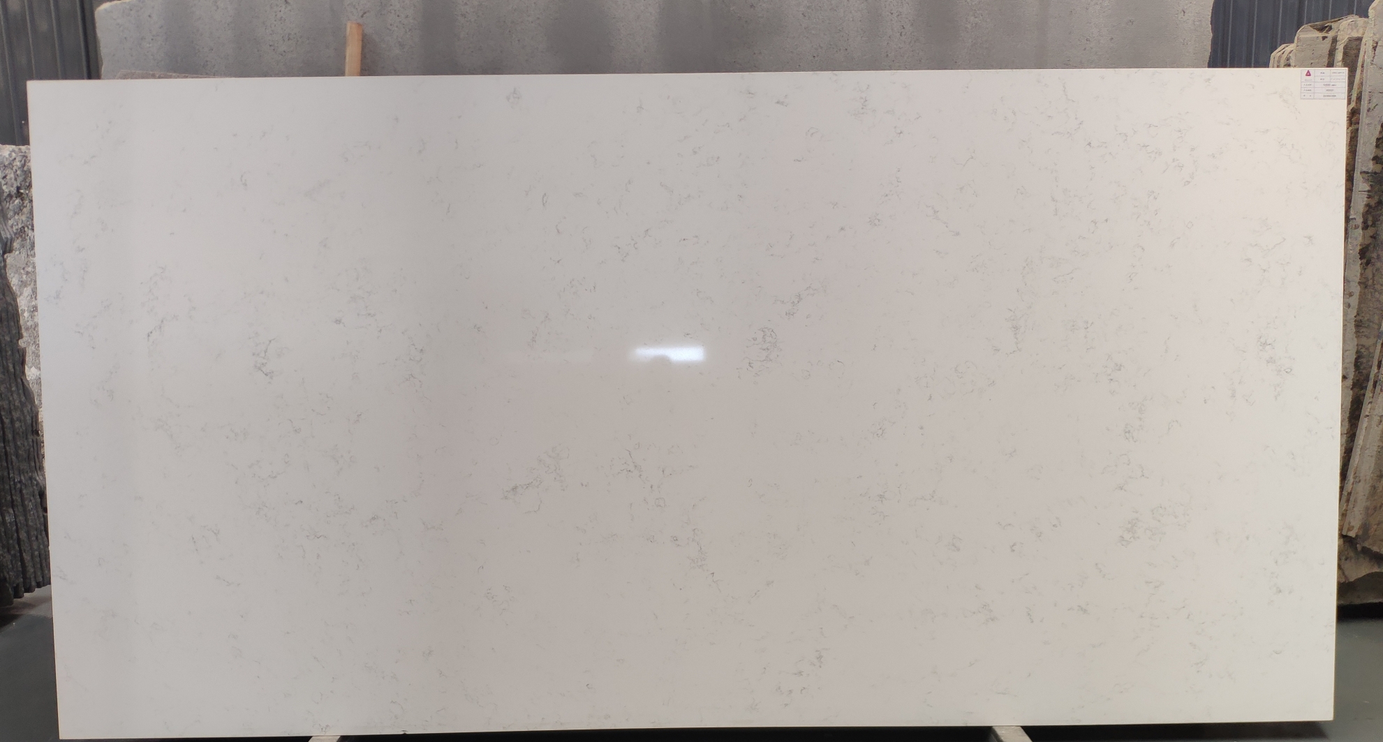 4044 Bianco Carrara Marble Quartz Slab