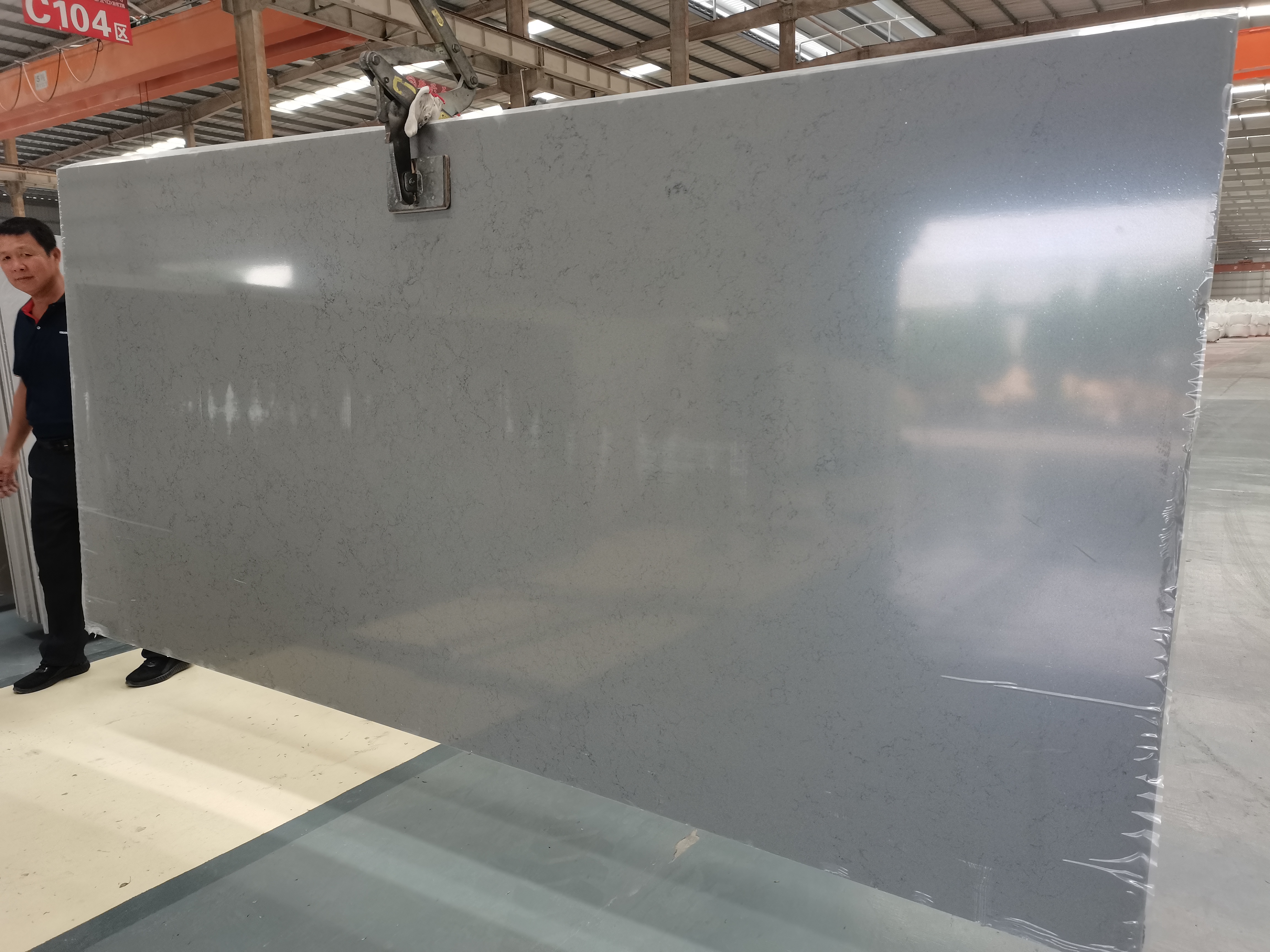 4045 Lagoon Marble Quartz Slab