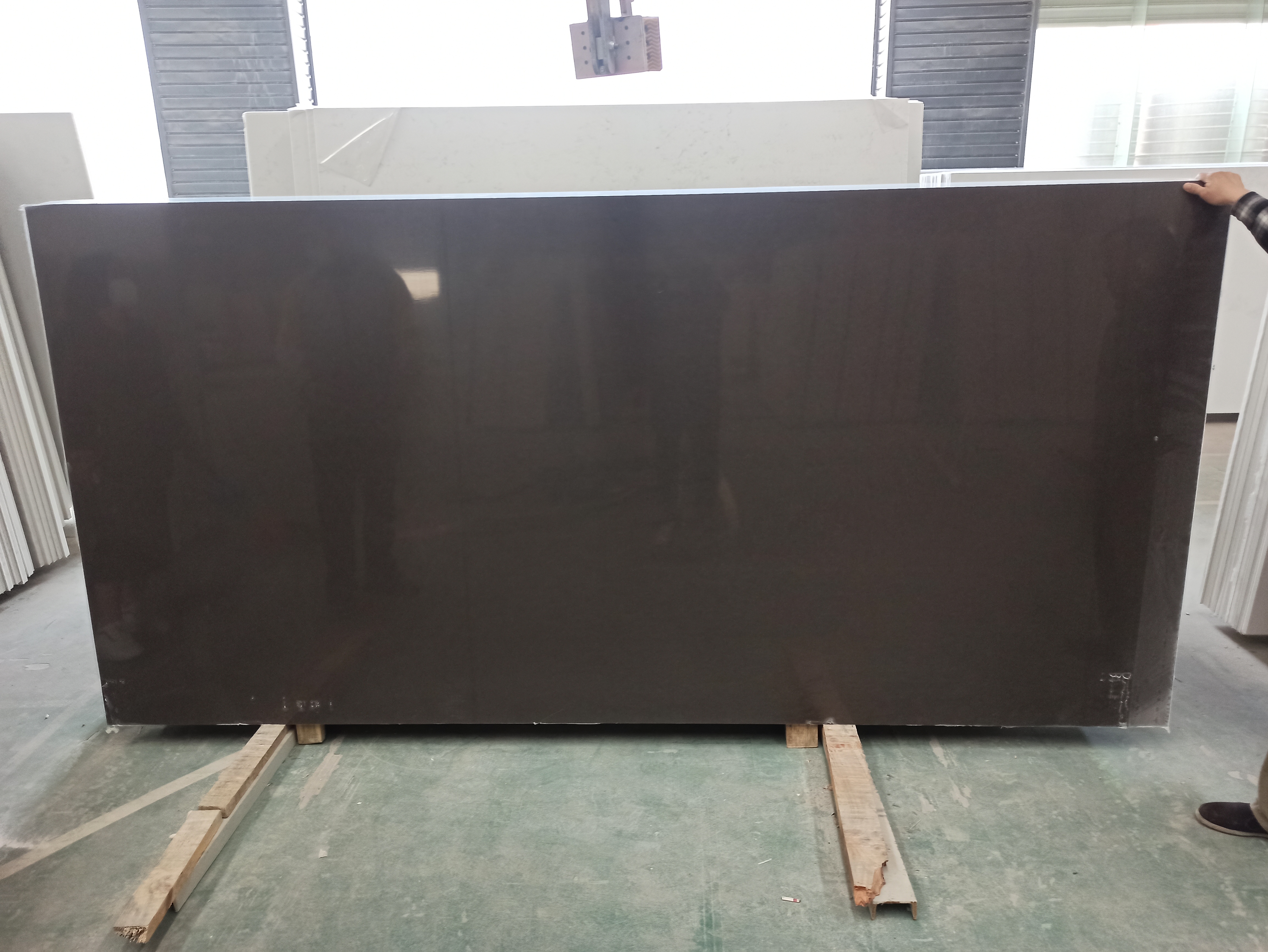 4052 Ariston Grey Marble Quartz Slab