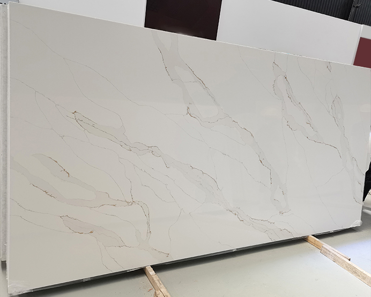 5054 Sandro White Calacatta Quartz Countertops Supplier
