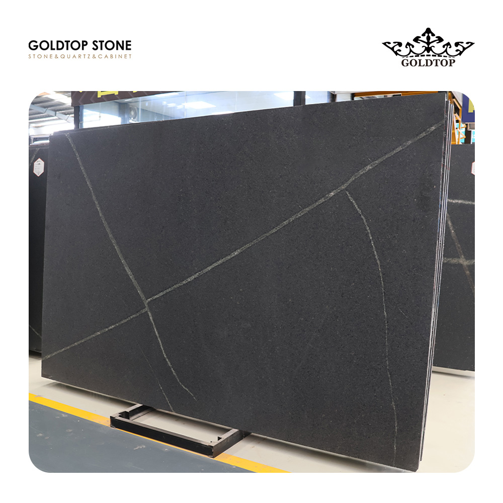 Brazil Thunder Bolt Black Granite Slab & Tiles for Countertops