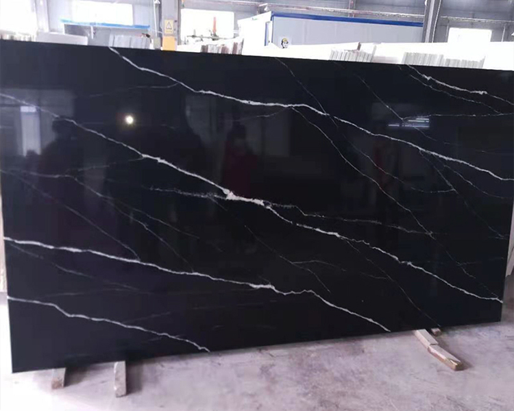 5064 Calacatta Black Quartz Countertops Factory Wholesale