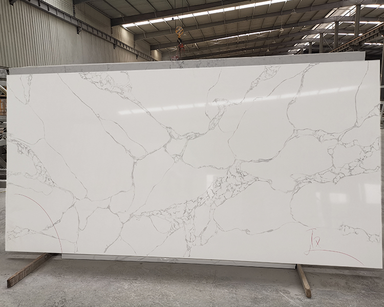 5047 River Thrill White Calacatta Quartz Countertops