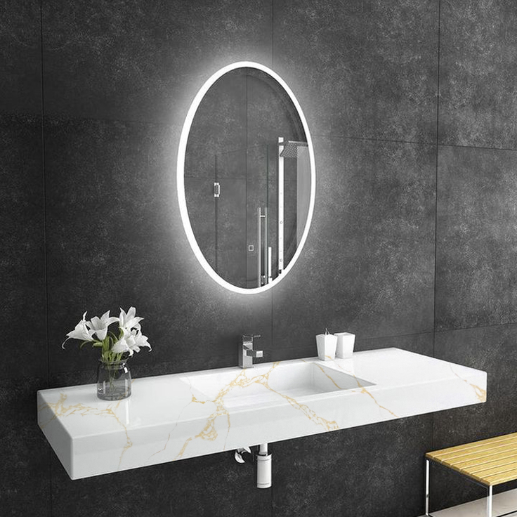 5047 River Thrill White Calacatta Quartz Countertops