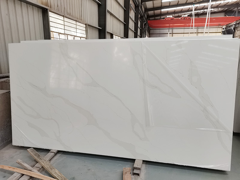 5057 Unique White Calacatta Quartz Slabs Wholesale