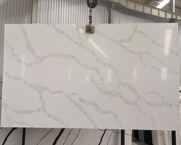 5031 Calacatta Roma White Quartz Countertops Factory