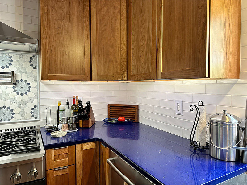 1005 Stellar Marine Blue Quartz Countertops Tiles Slab