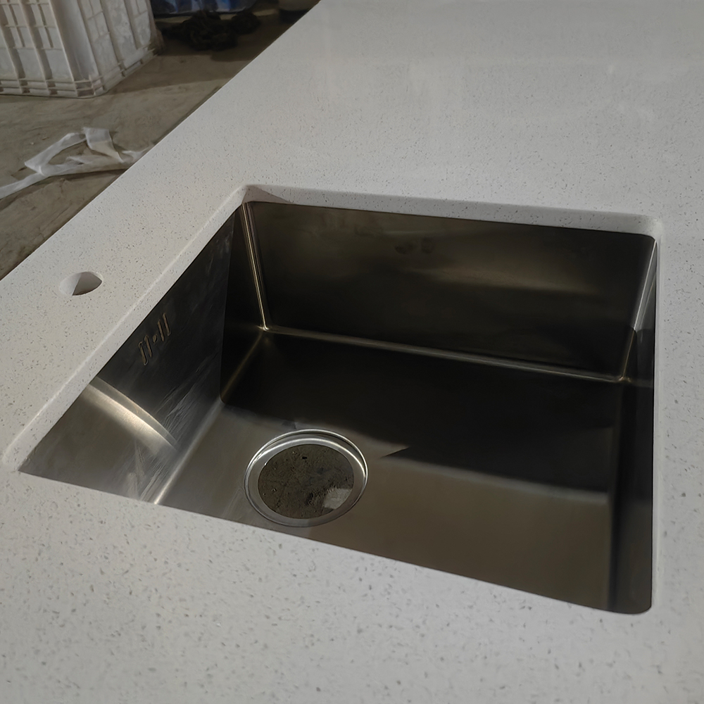 2004 Ice Snow Sparkle Quartz New Product Stone Wholesale