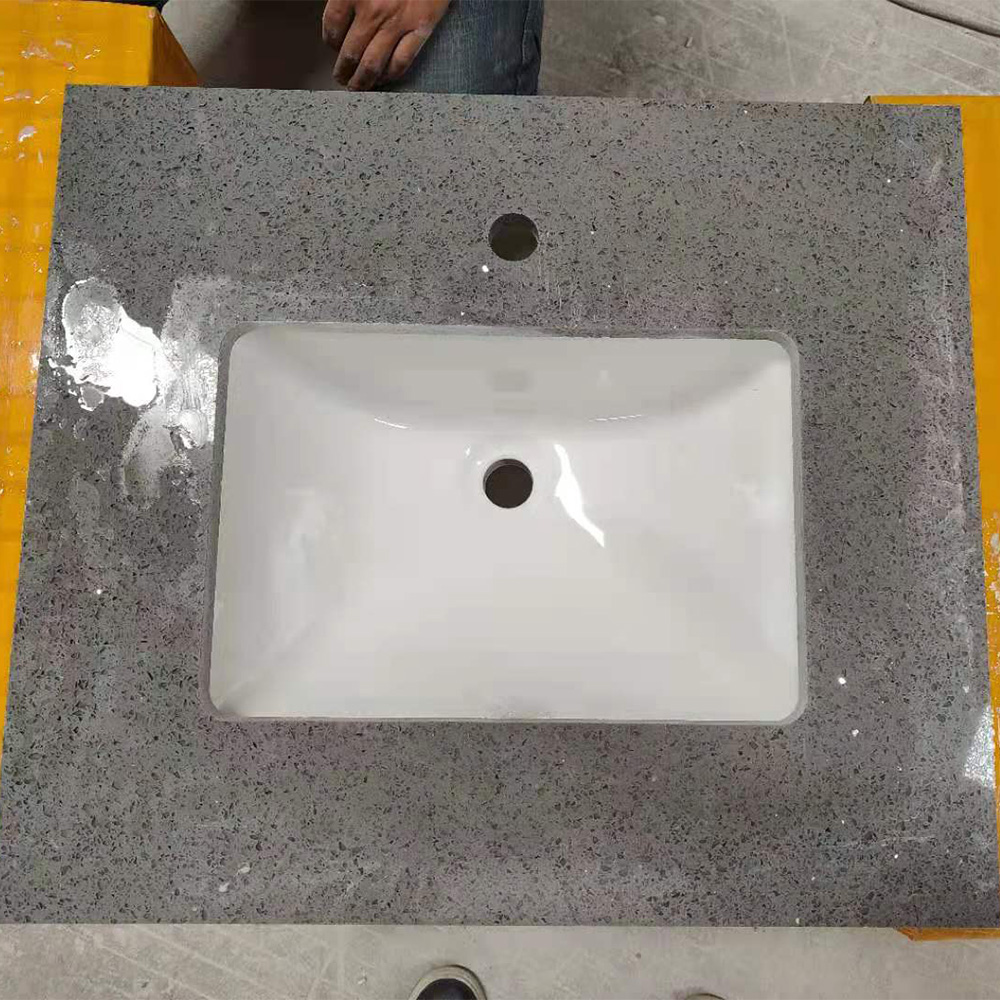 1002 Sparkle Grey Series Quartz Factory Price Wholesale