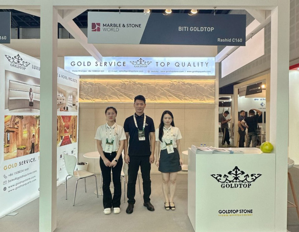 GOLDTOP, BIG 5 Global Dubai에서 빛나다: 럭셔리 부티크 및 호텔 프로젝트를 위한 프리미엄 스톤 솔루션