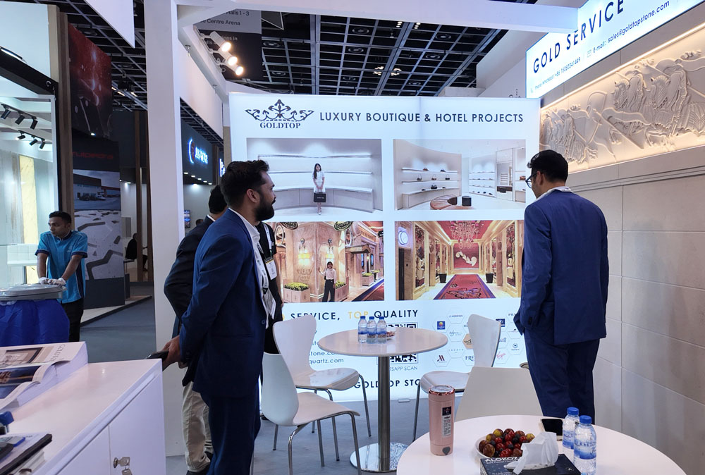 GOLDTOP, BIG 5 Global에서 첫 날 성공적으로 마무리하며 프리미엄 스톤 솔루션에 대한 높은 관심 이끌어